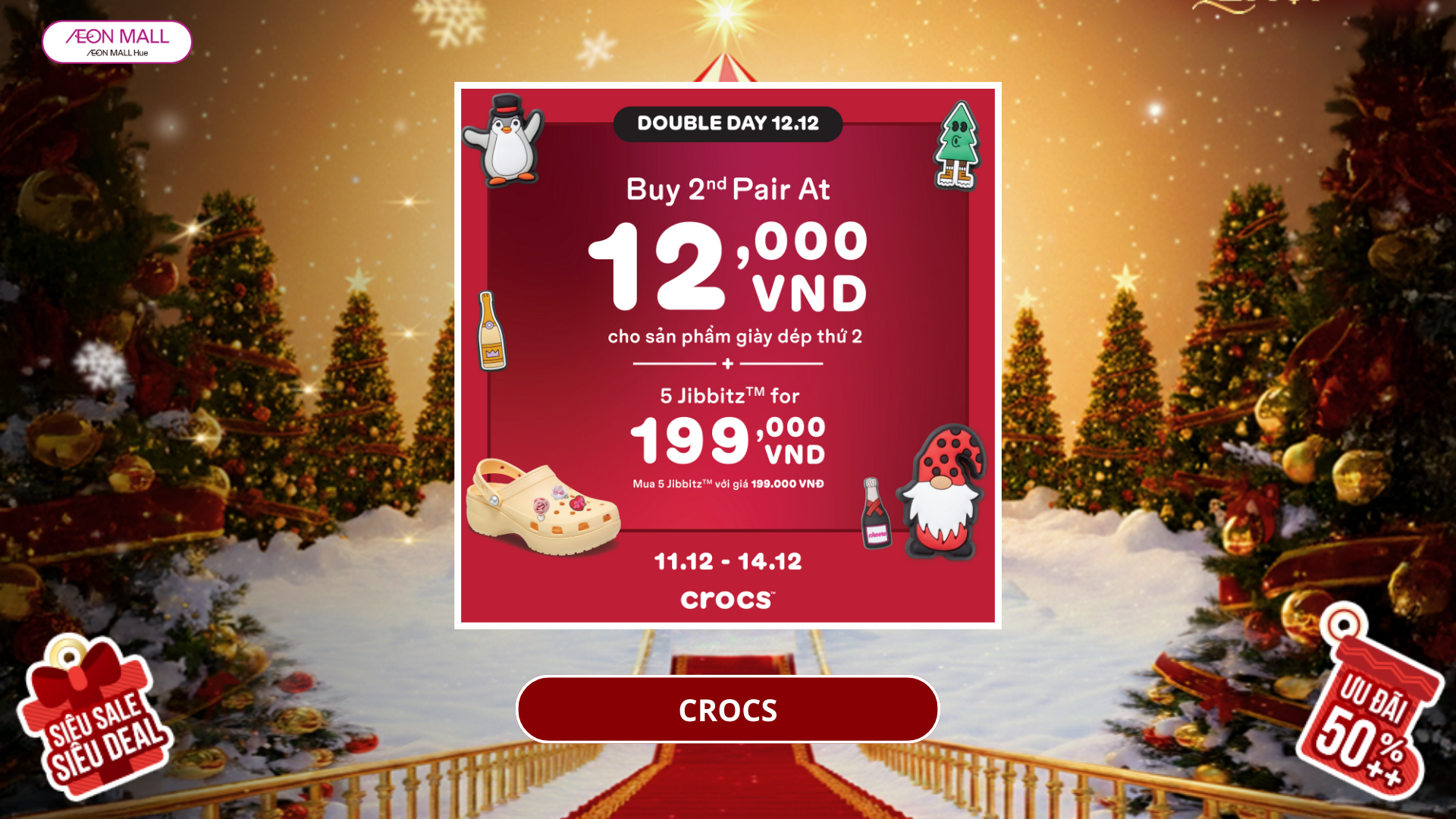 CROCS DOUBLE DAY 12.12 DEAL KHỦNG” CHỈ TỪ 12.000Đ!