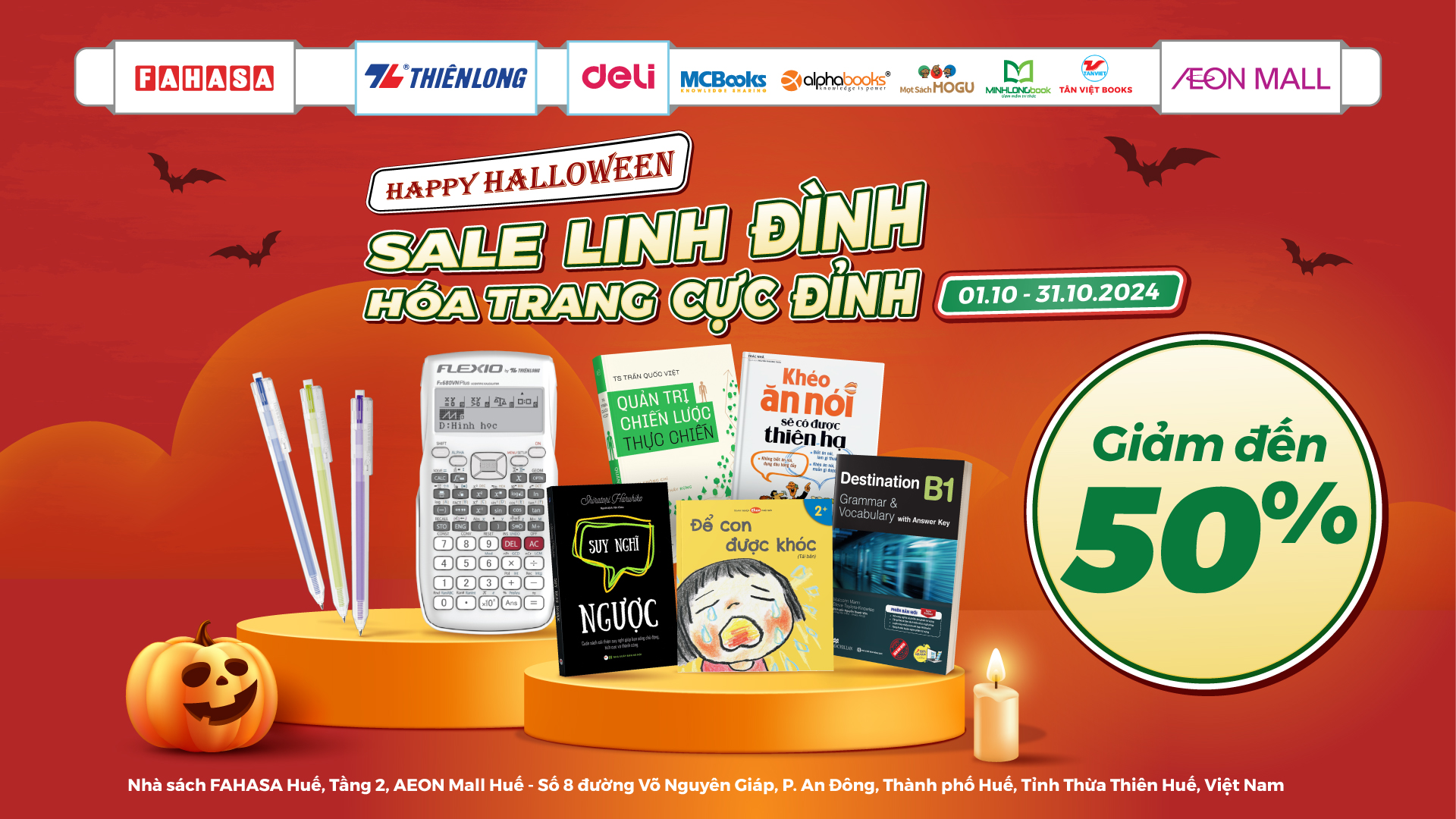 FAHASA | HAPPY HALLOWEEN - SALE LINH ĐÌNH - HÓA TRANG CỰC ĐỈNH