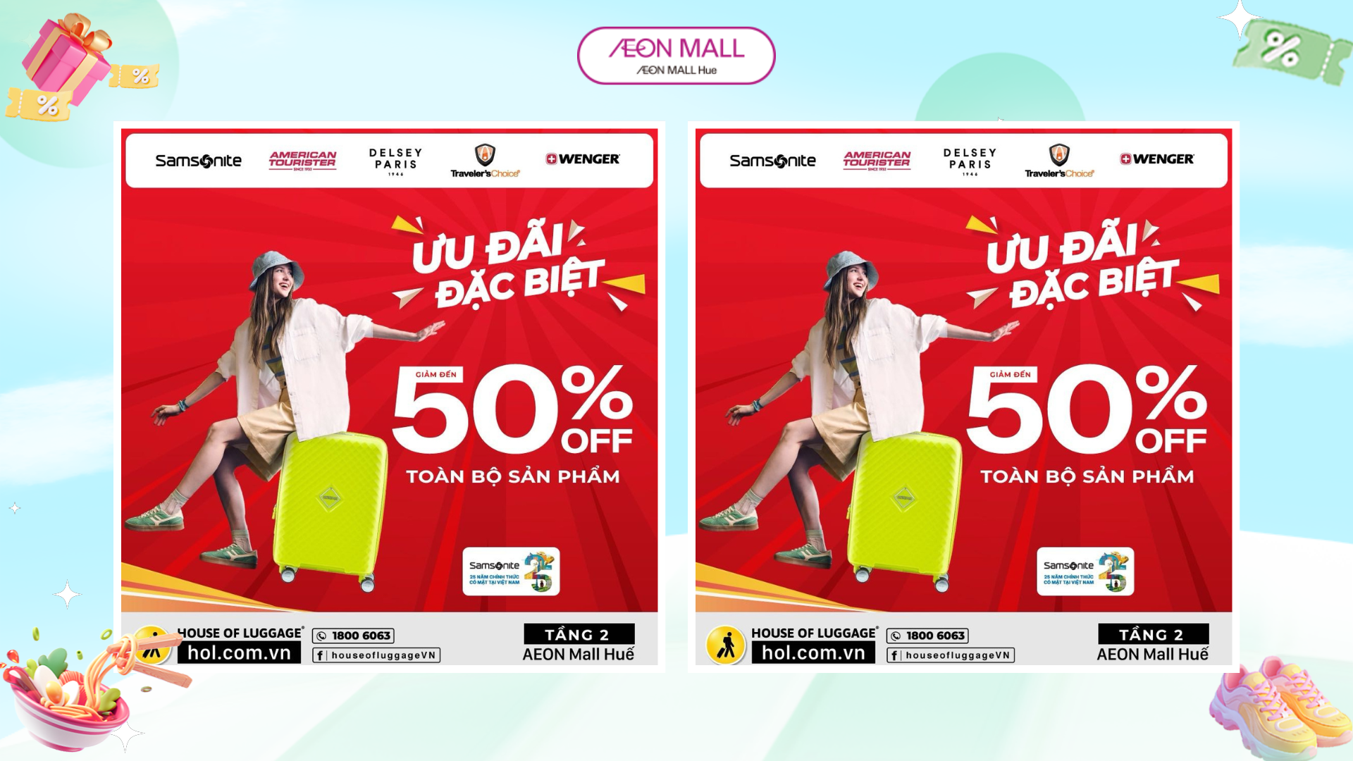 MỪNG KỶ NIỆM HƠN 25 NĂM SAMSONITE TẠI VIỆT NAM – ƯU ĐÃI LÊN ĐẾN 50%!