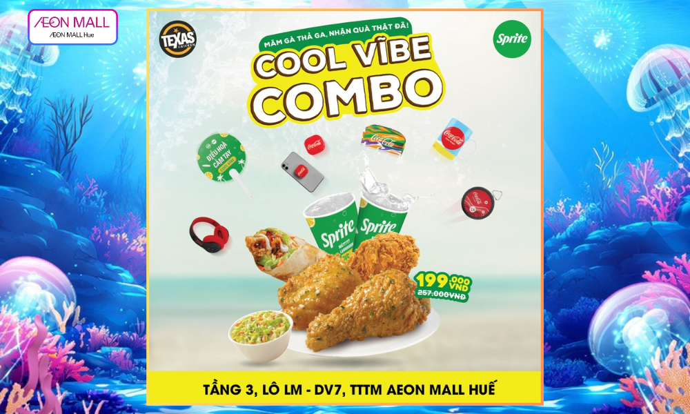 MĂM GÀ THẢ GA – NHẬN QUÀ THẬT ĐÃ CÙNG TEXAS CHICKEN & SPRITE