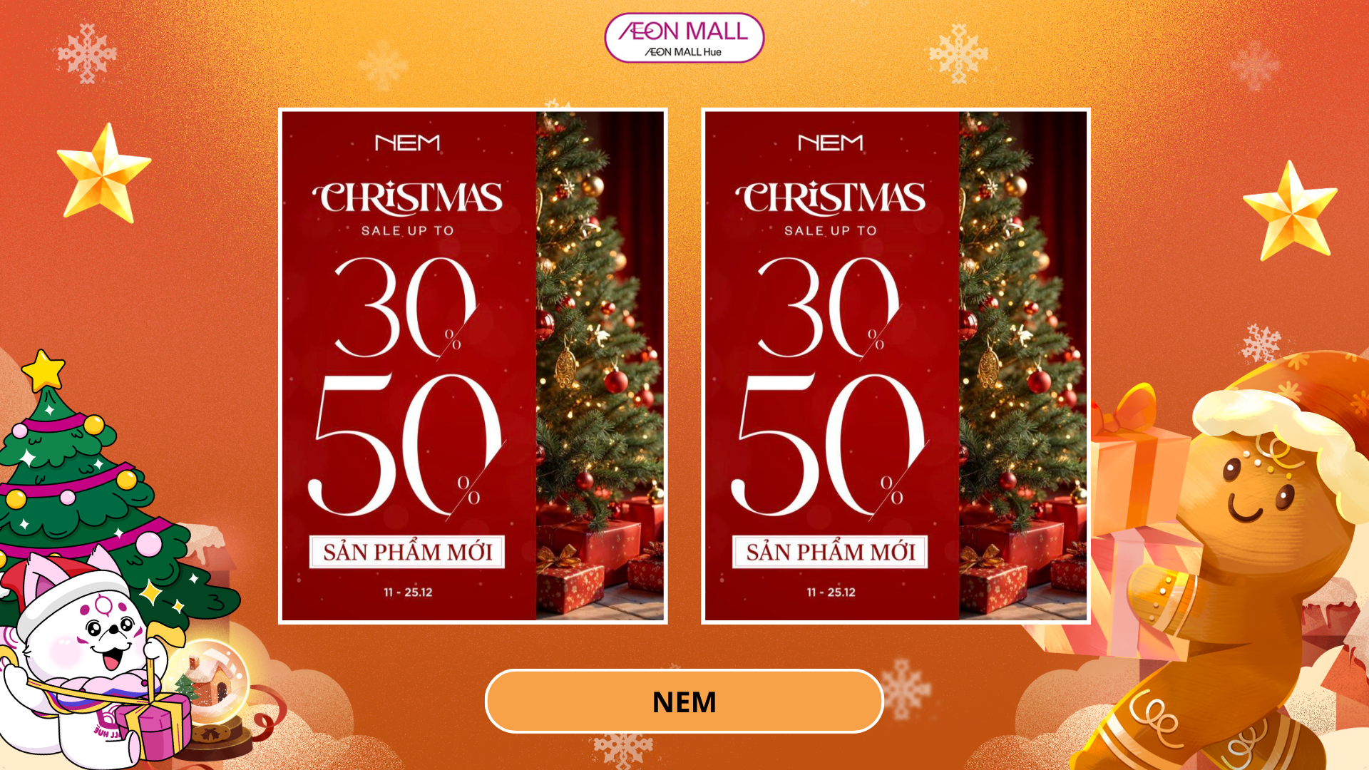 KHUYẾN MÃI MÙA GIÁNG SINH LÊN ĐẾN 50%