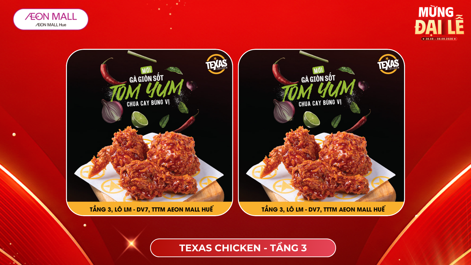 ghé Texas Chicken chốt đơn combo Mix & Match