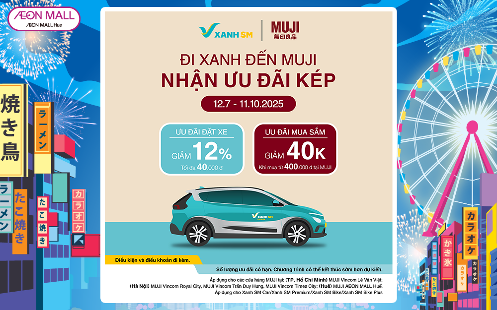 Bạn đã bao giờ thử đi Xanh SM đến MUJI chưa? 😆