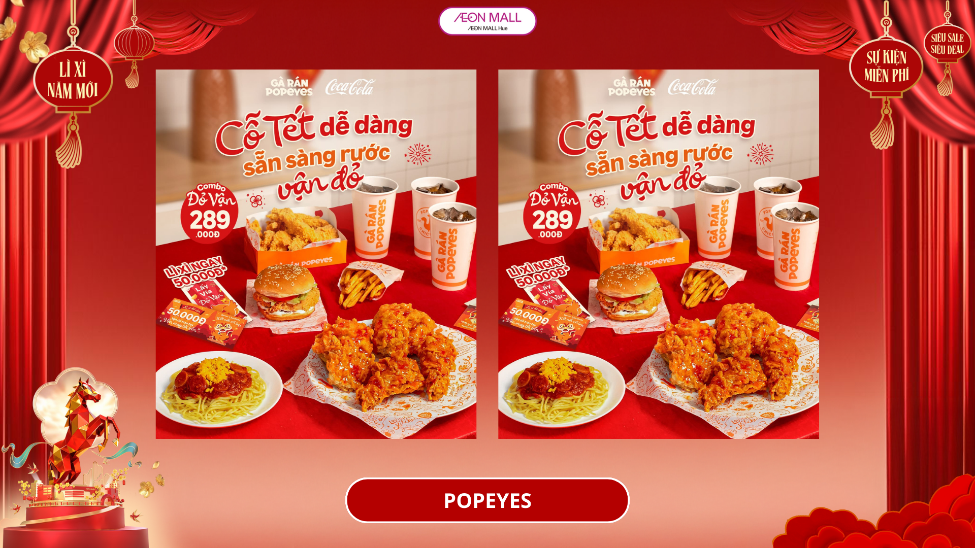 LẮM CHIÊU PHIÊU CỖ TẾT – RƯỚC VÍA ĐỎ ĐẦU NĂM CÙNG POPEYES