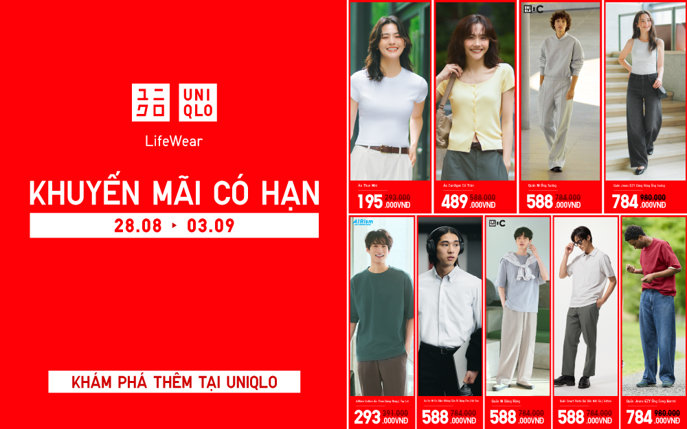 🔥UNIQLO SALE LỚN VỚI HÀNG LOẠT ƯU ĐÃI ĐÓN LỄ