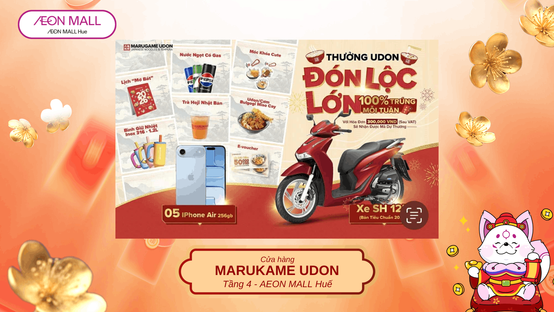 CHƯƠNG TRÌNH KHUYỄN MÃI THƯỞNG UDON ĐÓN LỘC ĐẦU NĂM
