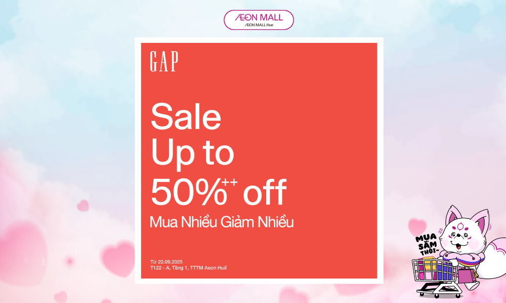 🛍️ MID SEASON SALE | ƯU ĐÃI LÊN ĐẾN 50%++ TỪ GAP 🔥 🛍️