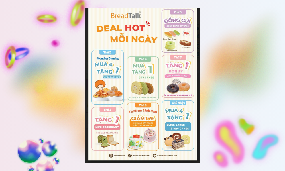 MỖI NGÀY MỘT DEAL ĐỂ CẢ NHÀ MÃI YÊU BREADTALK