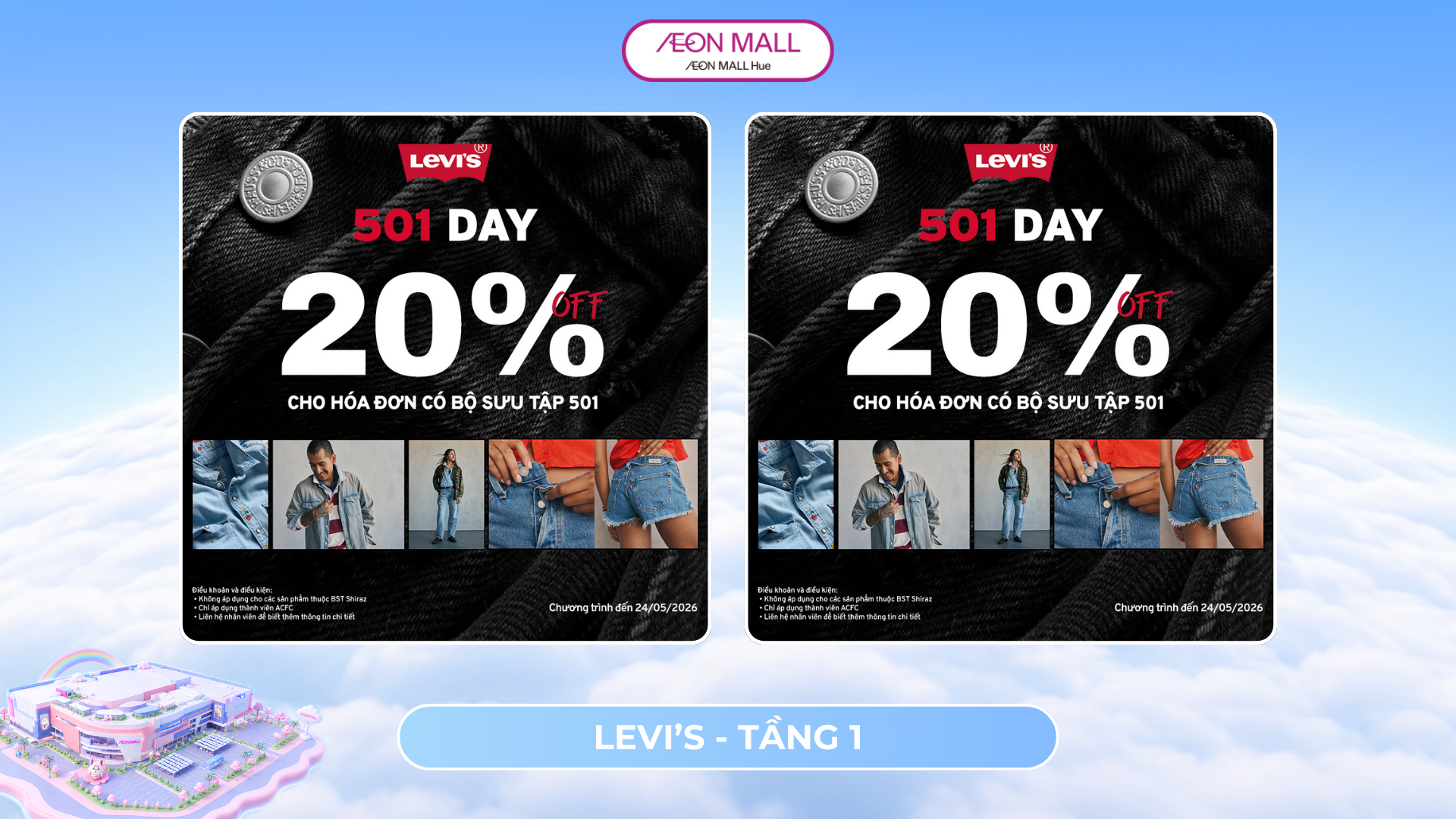 501® chính thức trở lại LEVI'S trong tháng 5 này