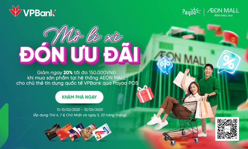 VPBANK & AEON MALL HUẾ: QUÀ MỪNG NĂM MỚI AN KHANG 🎉