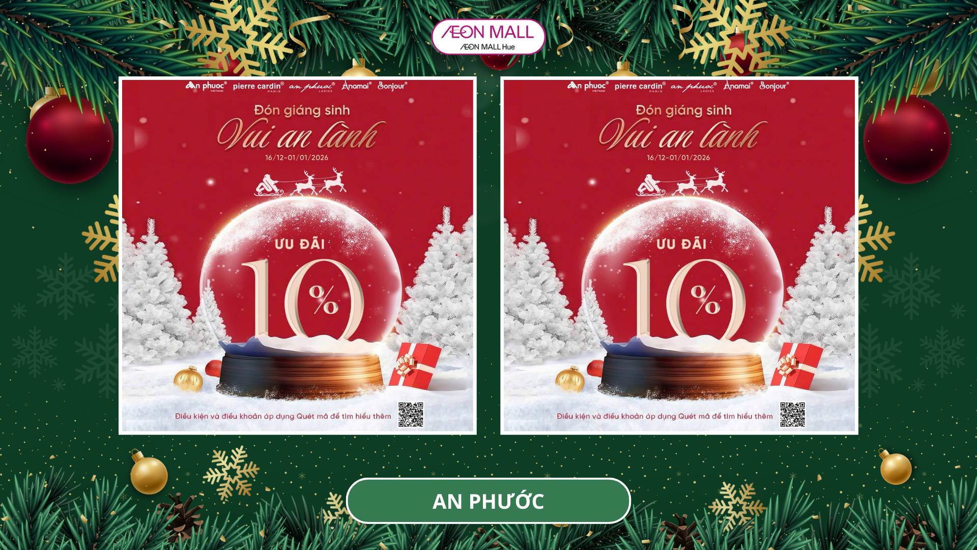 ĐÓN GIÁNG SINH VUI AN LÀNH VỚI DEAL GIẢM GIÁ TỪ AN PHƯỚC