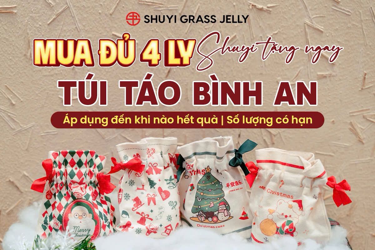 🎁 VUI GIÁNG SINH - RINH ƯU ĐÃI TẶNG TÚI TÁO BÌNH AN