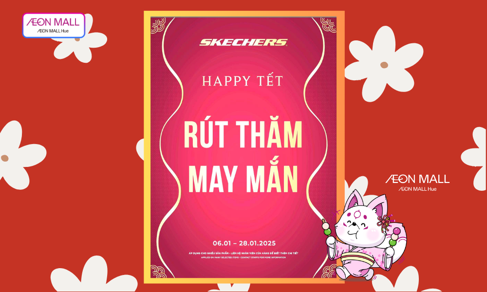 Đón Tết rộn ràng – Sắm hàng ngập tràn ưu đãi tại Skechers🎉🛍️