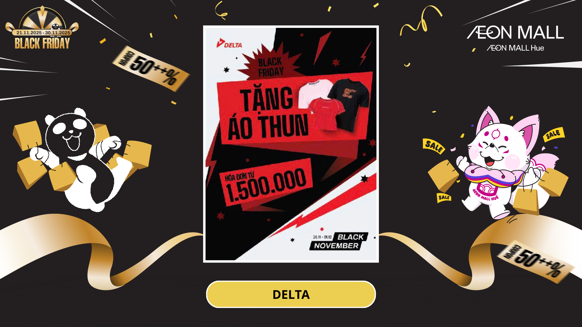 DELTA TUNG ƯU ĐÃI LỚN – TẶNG ÁO TSHIRT CHO ĐƠN TỪ 1.500.000Đ!