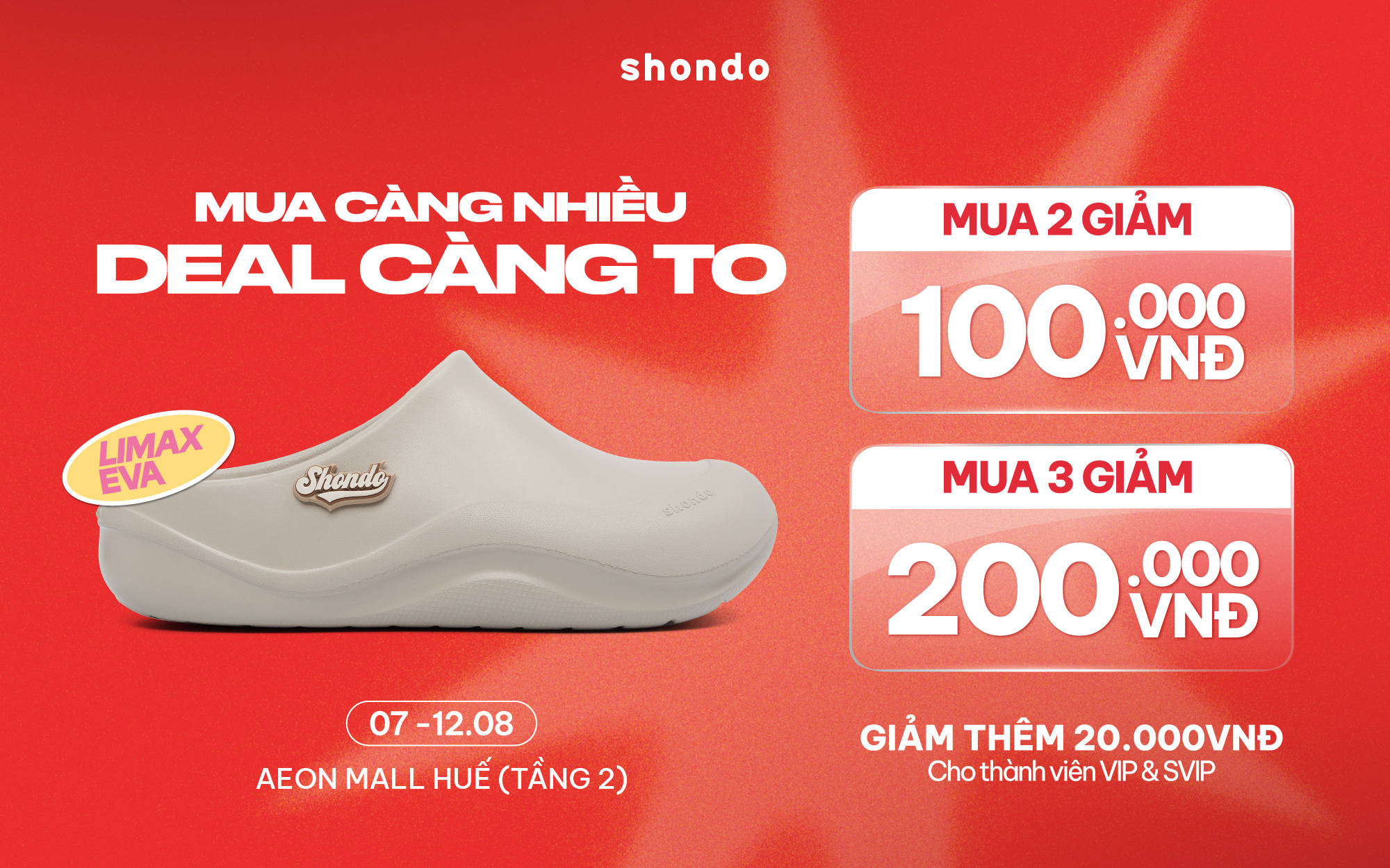 MUA CÀNG NHIỀU DEAL CÀNG TO TẠI SHONDO💥