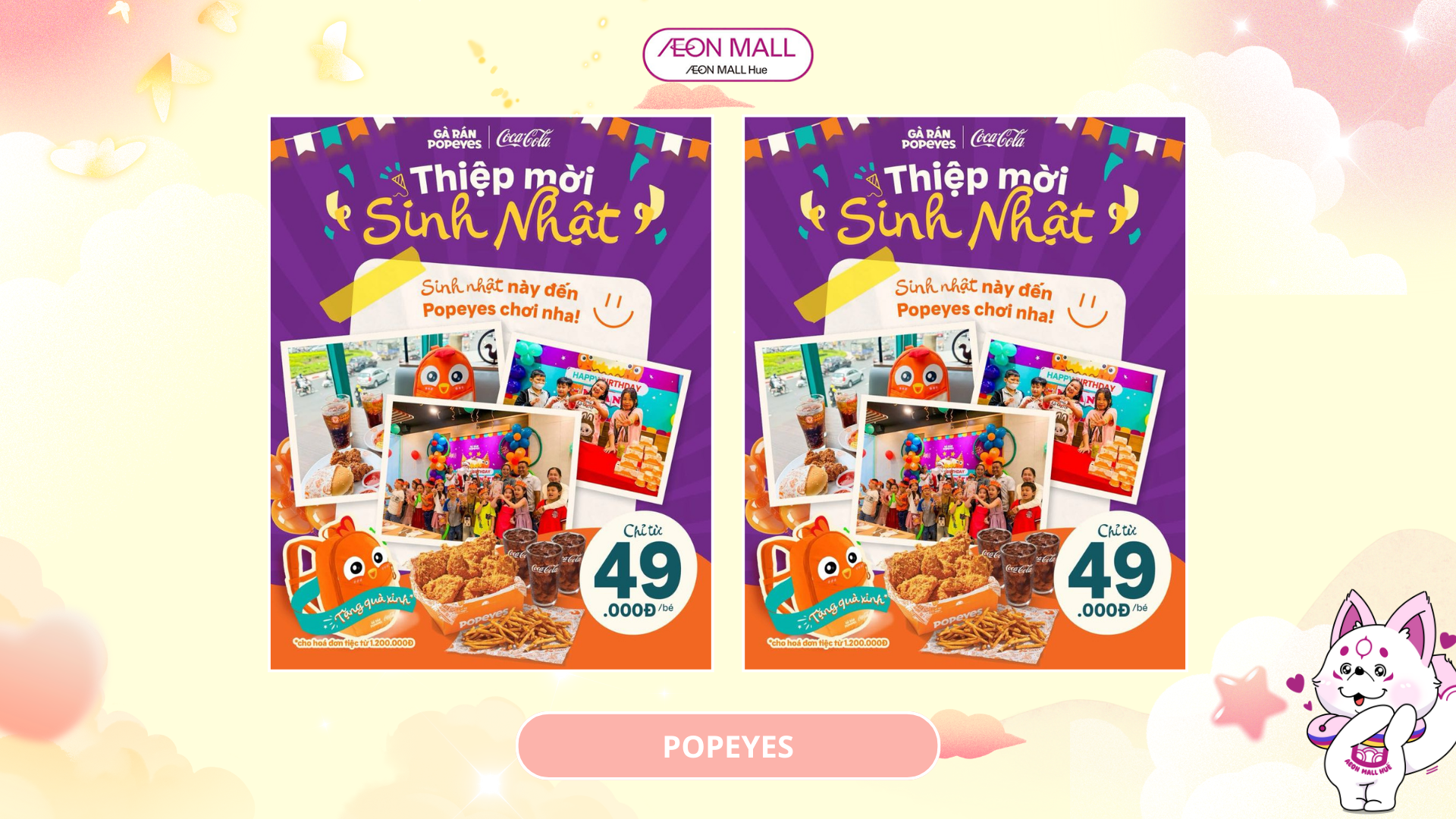 TUỔI MỚI CỰC CHILL DEAL HỜI SINH NHẬT CÙNG POPEYES