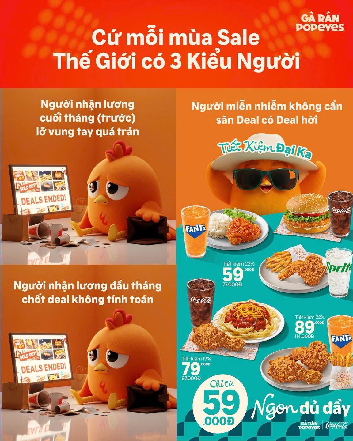 ĐỒNG GIÁ 59.000Đ TỪ POPEYES