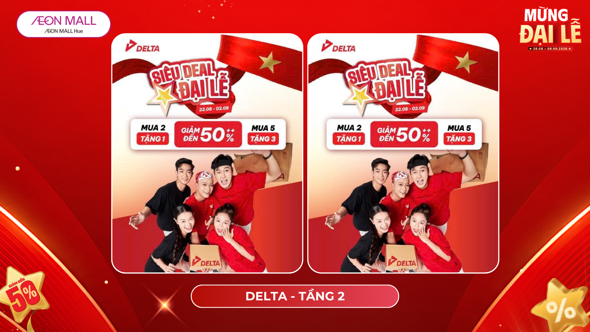 🎉 ĐÓN ĐẠI LỄ 2/9 – SẮM SỬA THẢ GA VỚI ƯU ĐÃI CỰC ĐÃ TỪ DELTA! 🎉