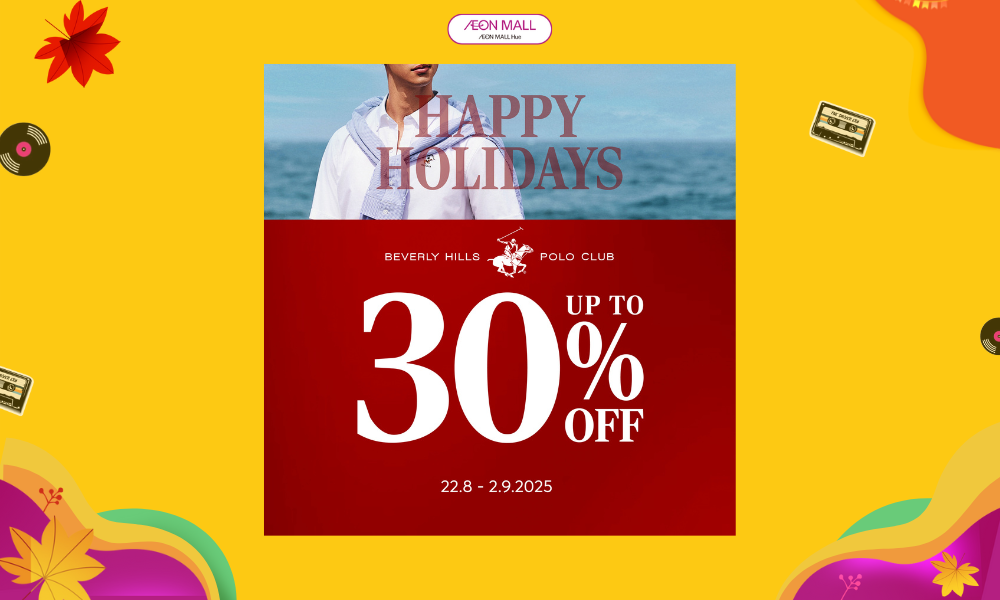 BEVERLY HILLS POLO CLUB giảm giá lên đến 30%