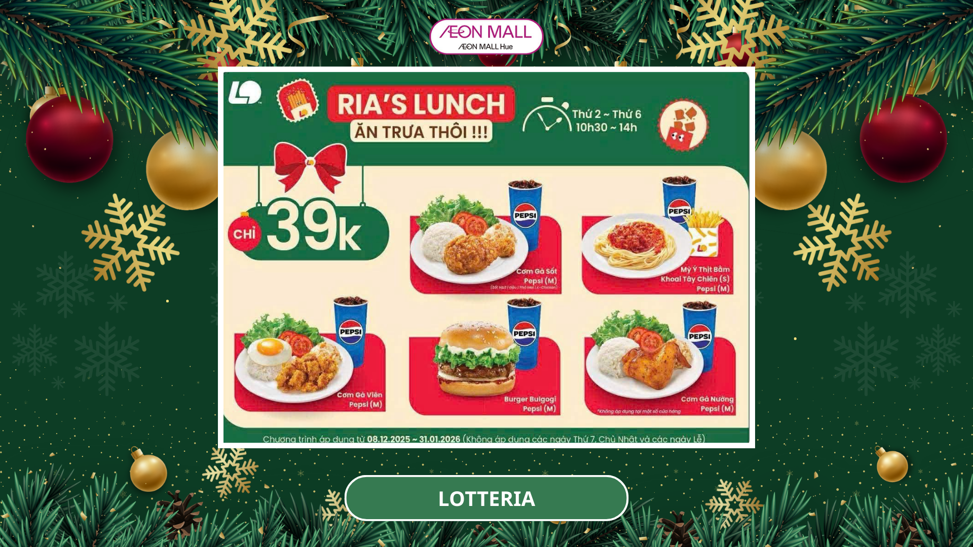 RIA’S LUNCH – GIỜ ĂN TRƯA ĐẾN RỒI