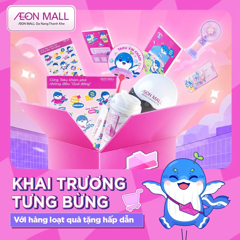 Nhiều quà tặng hấp dẫn đang chờ đón bạn khi ghé AEON MALL Đà Nẵng Thanh Khê