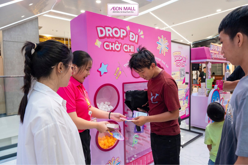 Tham gia trò chơi Drop đi chờ đi để có cơ hội nhận được nhiều phần quà từ AEON MALL Đà Nẵng Thanh Khê