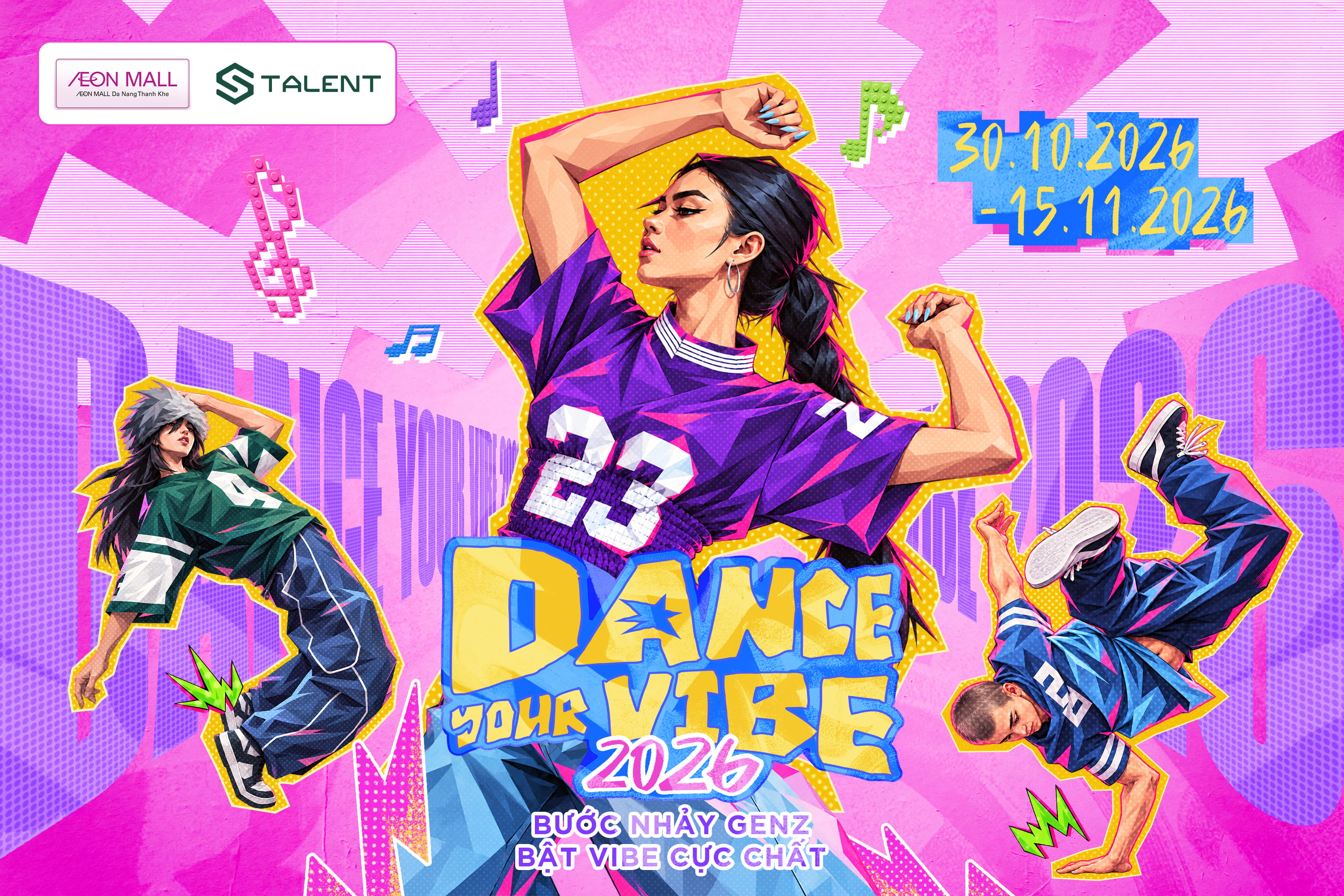Cuộc Thi Nhảy "Dance Your Vibe 2026" | Bùng Nổ Vũ Đạo Gen Z Tại AEON MALL