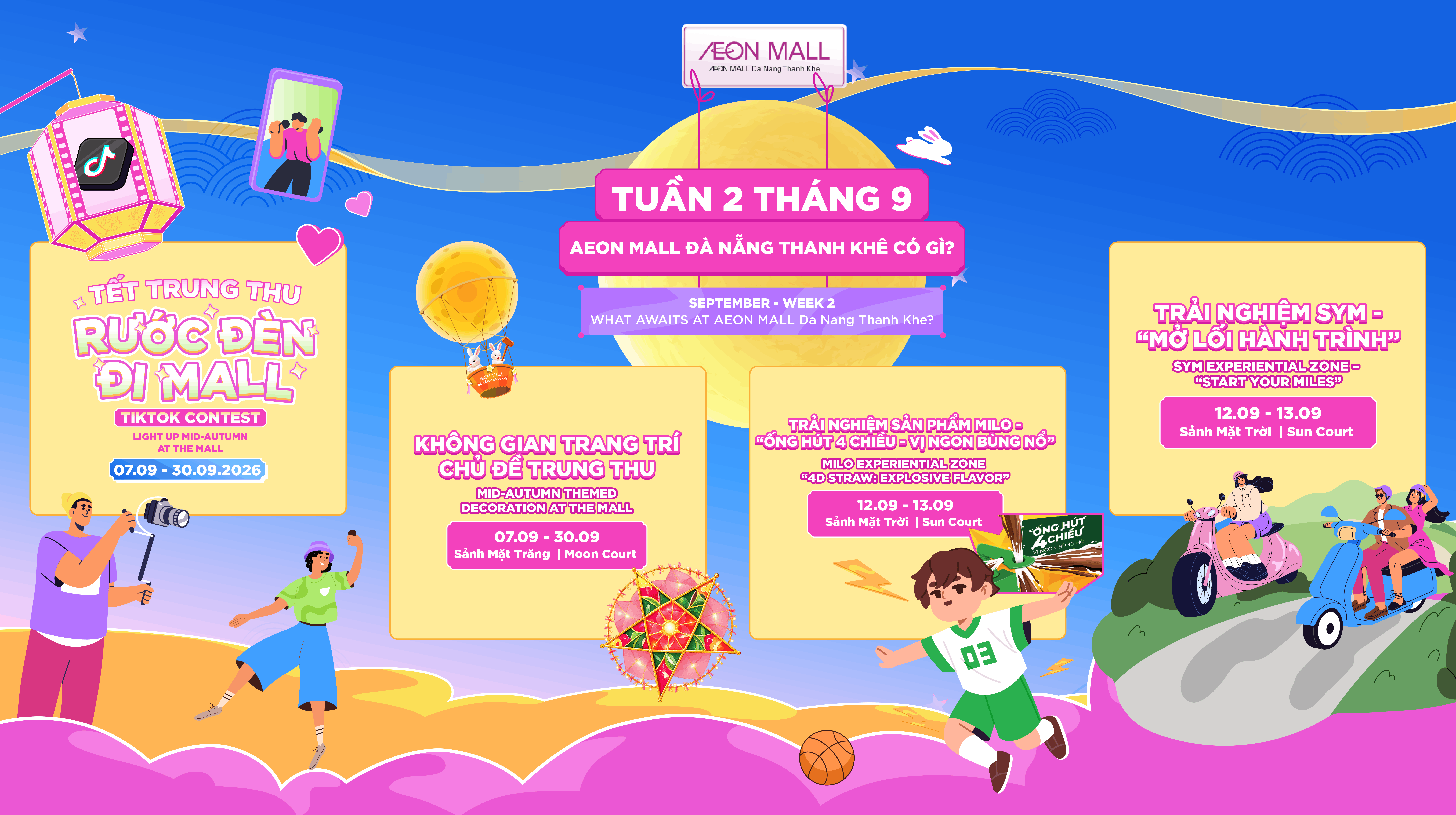 Chuỗi Sự Kiện Tuần 2 Tháng 9 Tại AEON MALL Đà Nẵng Thanh Khê