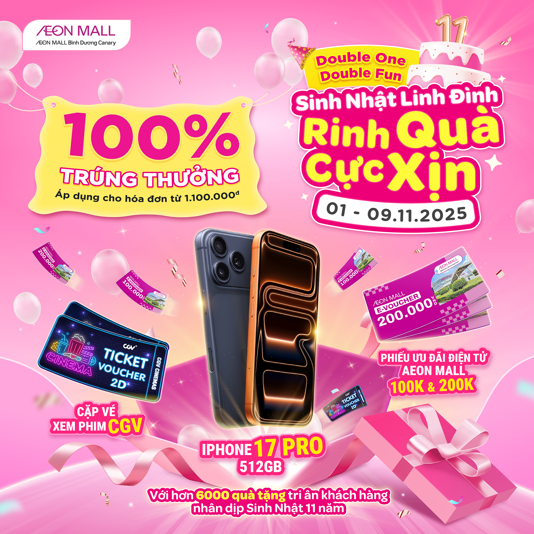 SINH NHẬT LINH ĐÌNH – RINH QUÀ CỰC XỊN