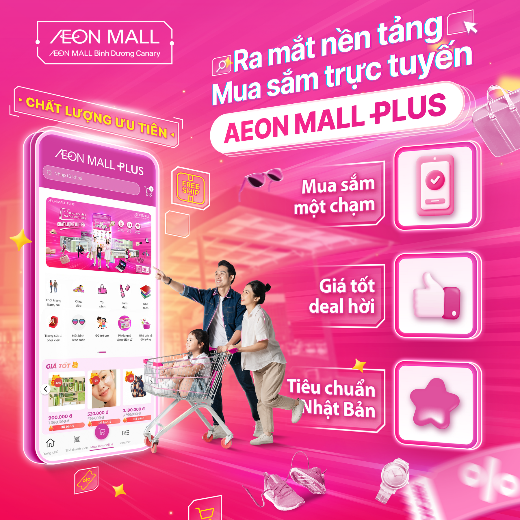 HƯỚNG DẪN MUA SẮM TRỰC TUYẾN TRÊN AEON MALL PLUS