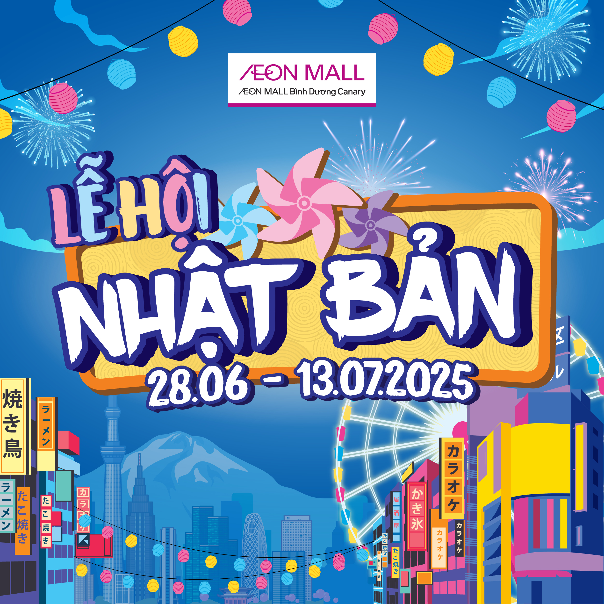 TƯNG BỪNG LỄ HỘI NHẬT BẢN TẠI AEON MALL BÌNH DƯƠNG CANARY (28.6 - 13.07.25)