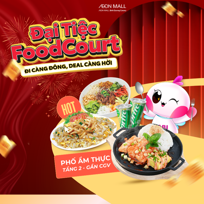 Combo ngon – Giá hời: Đặt phiếu mua hàng Phố Ẩm Thực trên sàn AEON MALL Plus