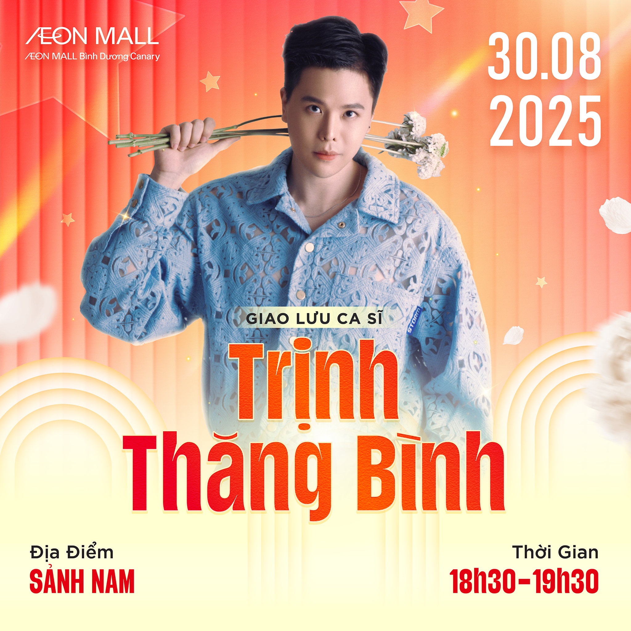 Giao Lưu Cùng Ca Sĩ Trịnh Thăng Bình | AEON MALL Bình Dương Canary 30/08/2025