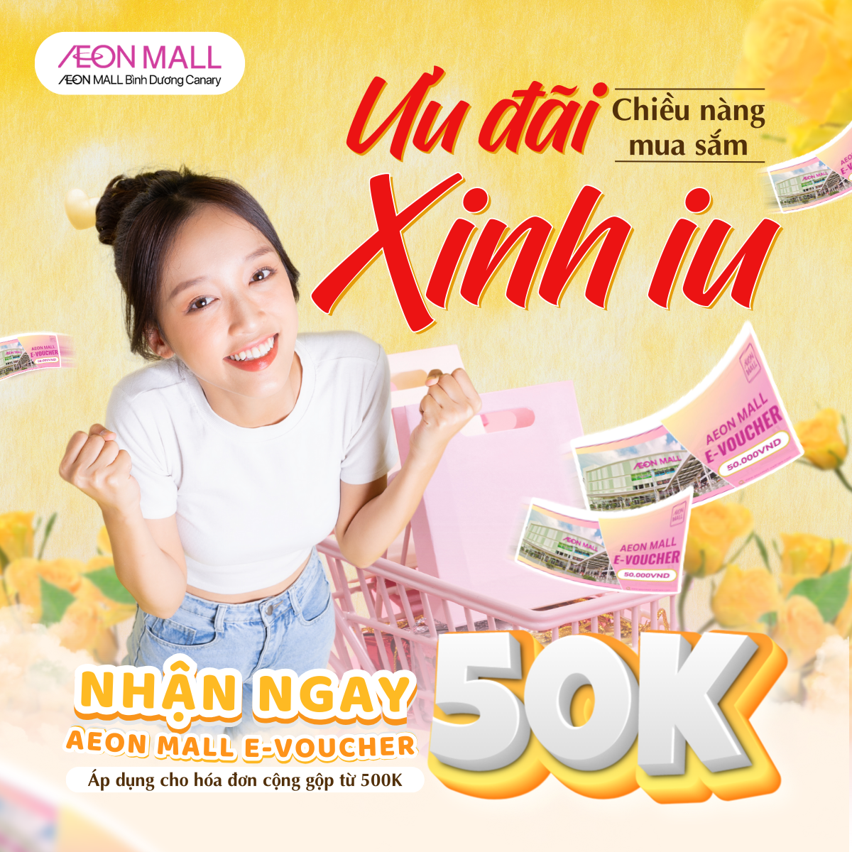 ƯU ĐÃI XINH IU - TẶNG NÀNG MUA SẮM