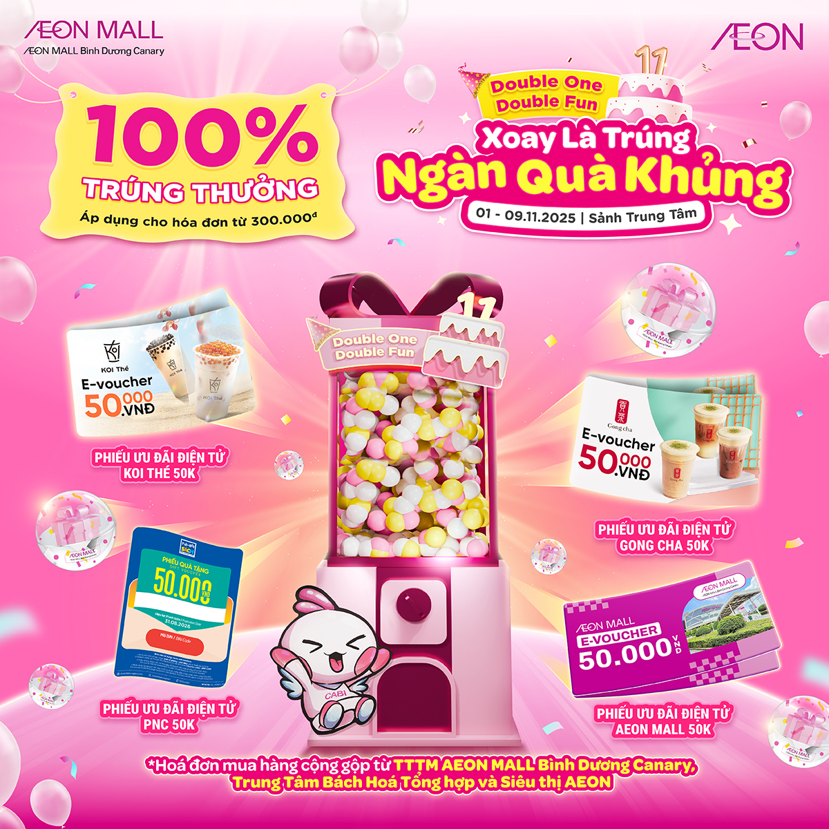 MỪNG SINH NHẬT 11 TUỔI, XOAY LÀ TRÚNG – NGÀN QUÀ KHỦNG!