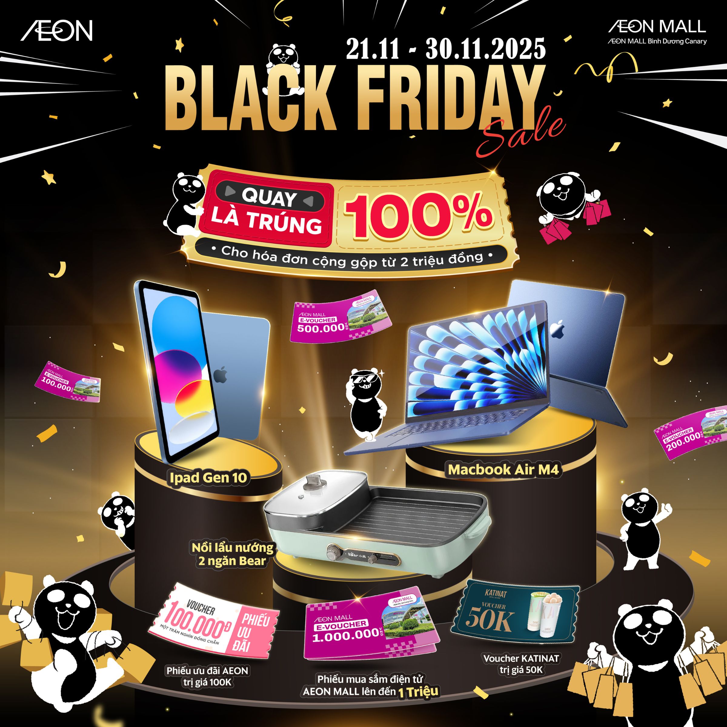 BLACK FRIDAY – QUAY LÀ TRÚNG 100%
