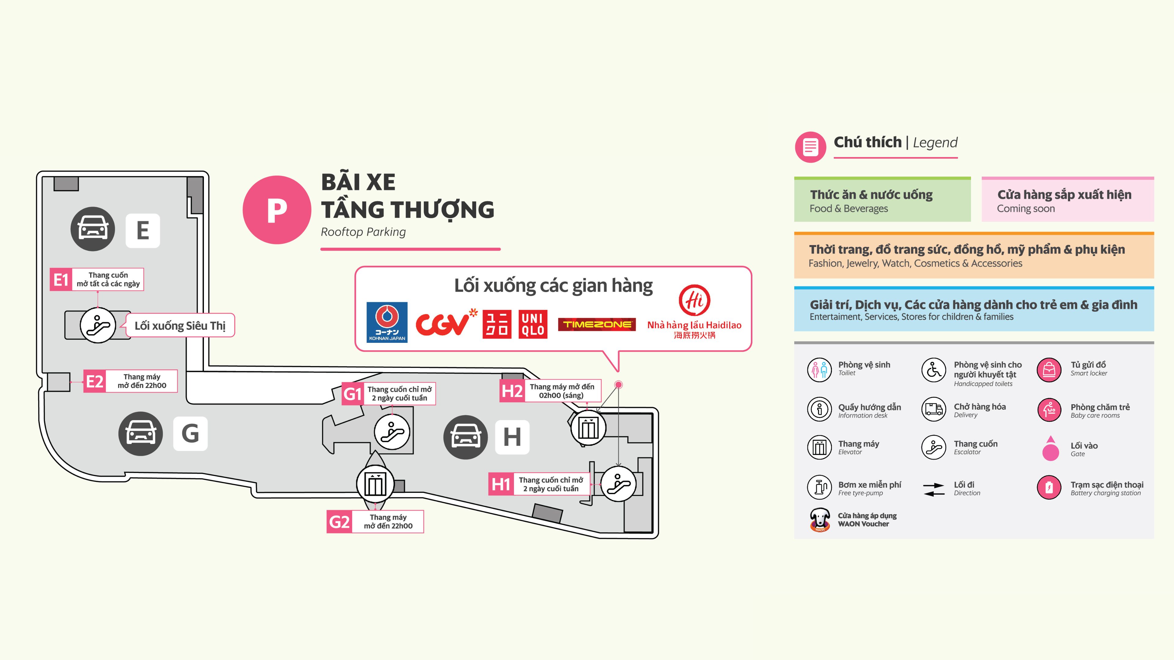 Bãi xe tầng thượng