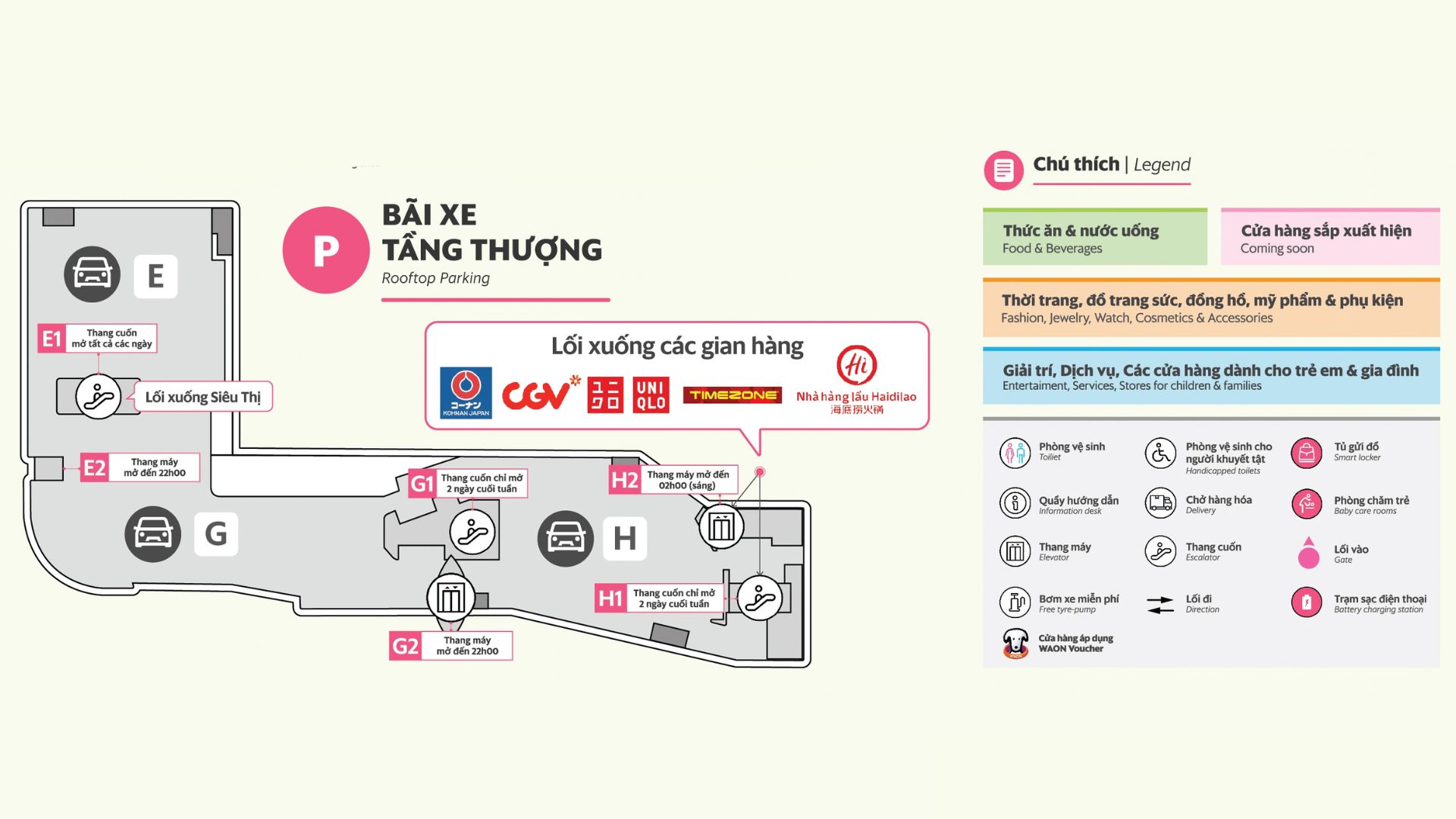 Bãi xe tầng thượng