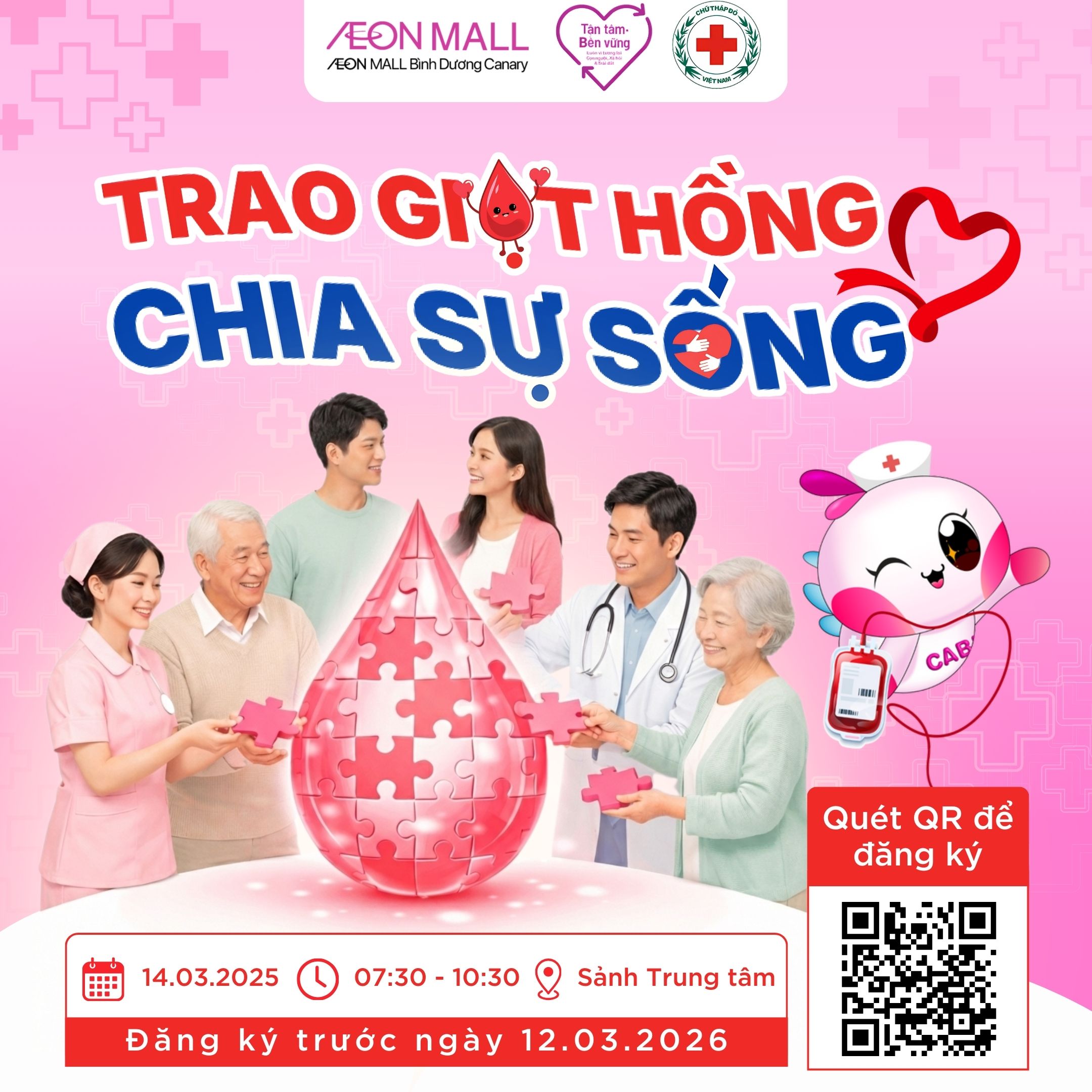 HIẾN MÁU NHÂN ĐẠO - TRAO GIỌT HỒNG - CHIA SỰ SỐNG