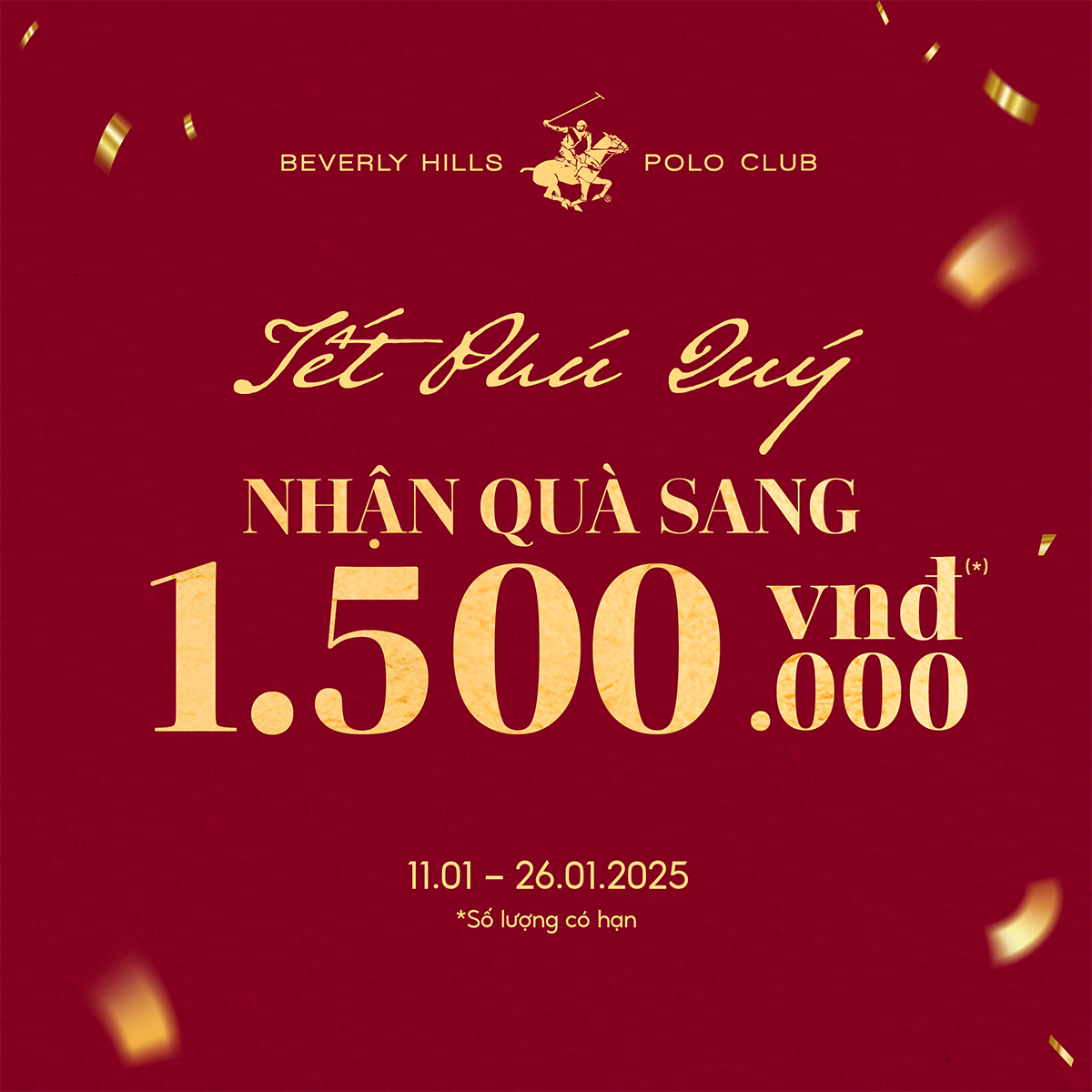 Beverly Hills Polo Club I TẾT PHÚ QUÝ - NHẬN LÌ XÌ 1.500.000Đ