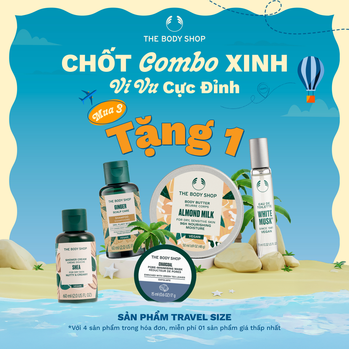 THE BODY SHOP - CHỐT COMBO XINH – VI VU CỰC ĐỈNH