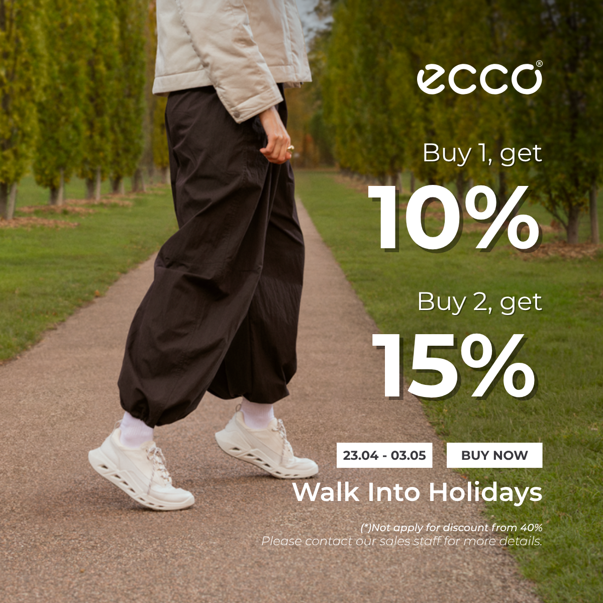 ECCO I WALK INTO HOLIDAYS - ƯU ĐÃI LỚN NHẤT MÙA LỄ HỘI