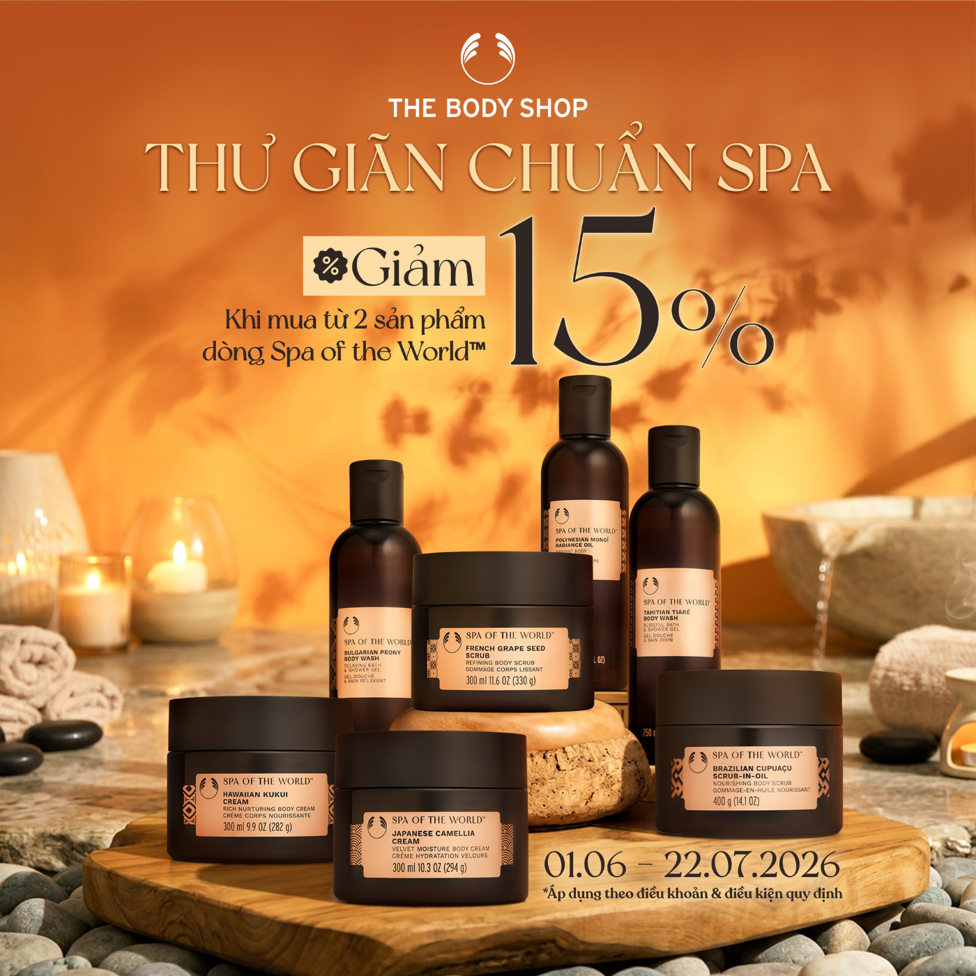 THE BODY SHOP - BẬT MOOD THƯ GIÃN CHUẨN SPA NGAY TẠI GIA