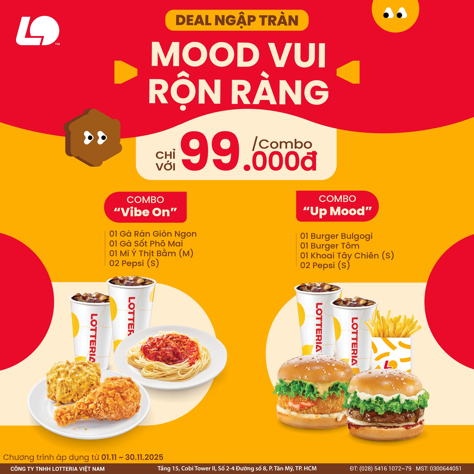 LOTTERIA - KHUYẾN MÃI THÁNG 11