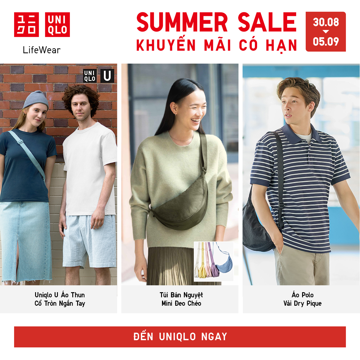 UNIQLO - SUMMER SALE - RỘN RÀNG MUA SẮM DỊP LỄ CÙNG KHUYẾN MÃI CÓ HẠN