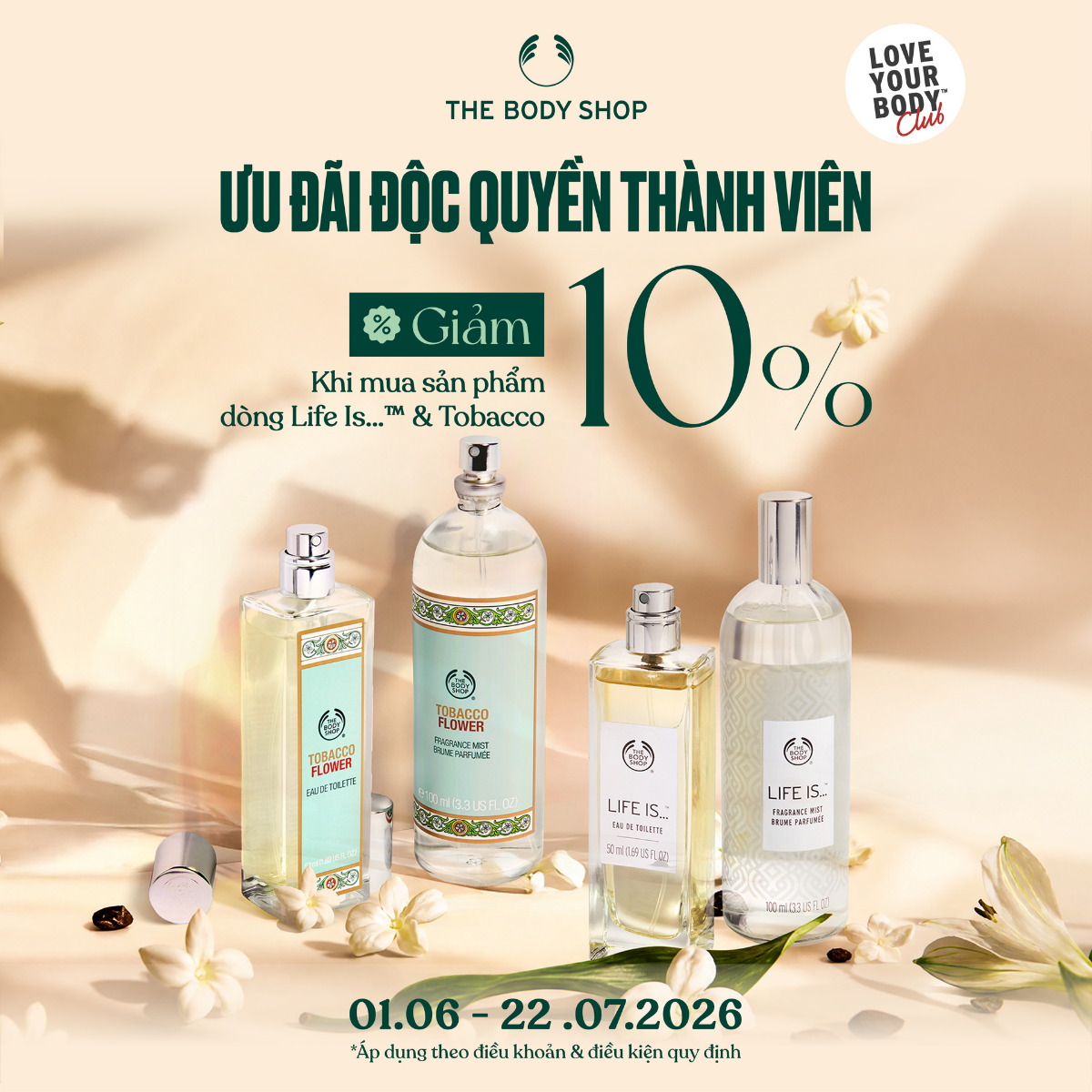 THE BODY SHOP - ĐẶC QUYỀN THÀNH VIÊN – CHẠM NỐT HƯƠNG RIÊNG