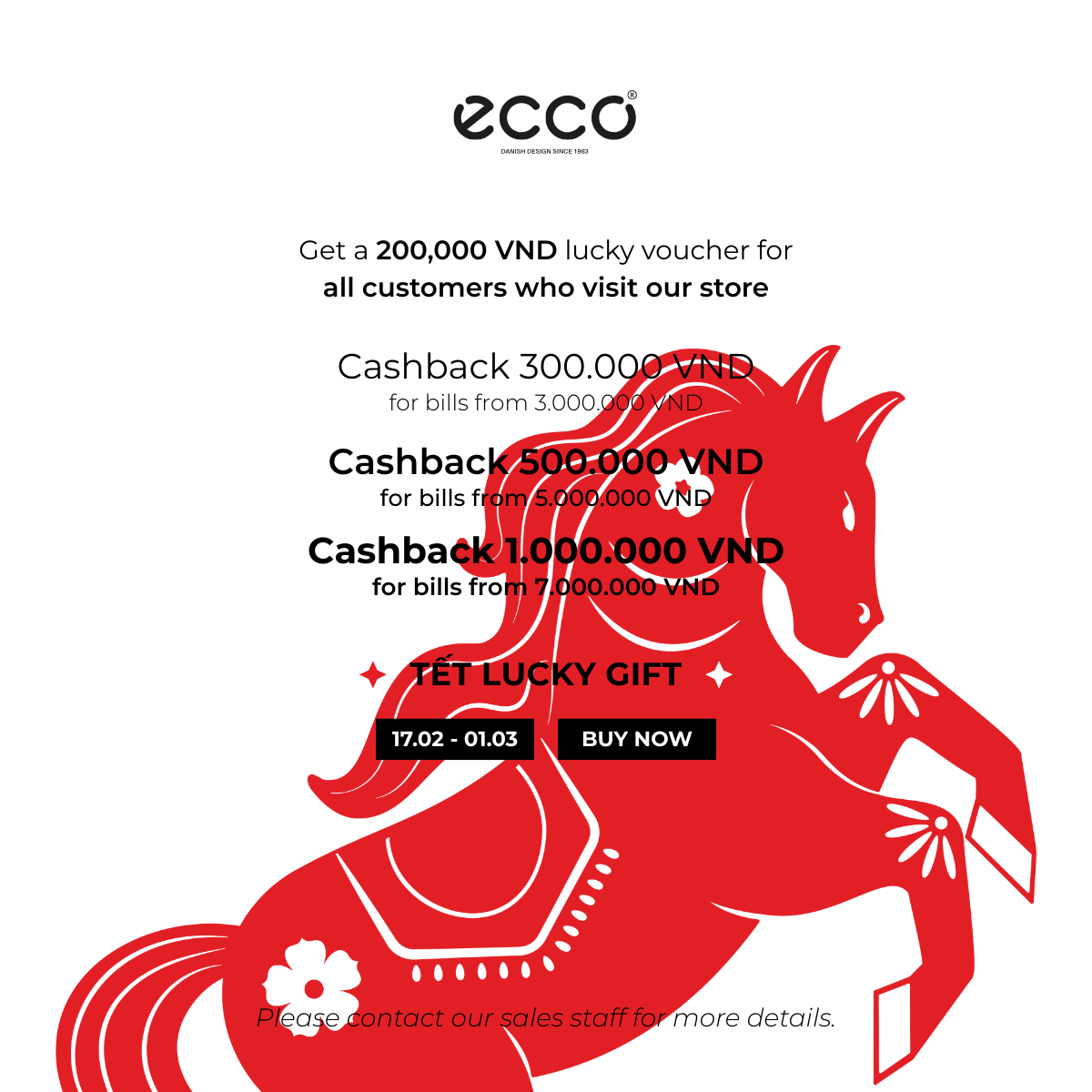 ECCO I TẾT LUCKY GIFT – ÊM CHÂN DU XUÂN, LỘC ĐẾN CẢ NĂM