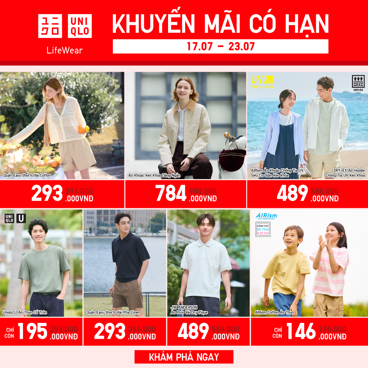 UNIQLO | ĐA DẠNG PHONG CÁCH HÈ CÙNG LOẠT ƯU ĐÃI HẤP DẪN