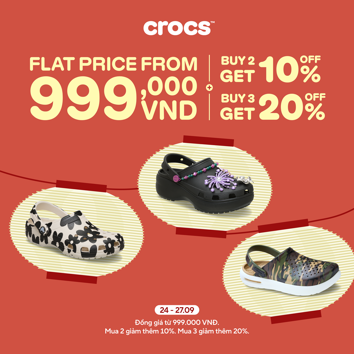 ĐỒNG GIÁ THẢ GA - RINH CROCS VỀ NHÀ
