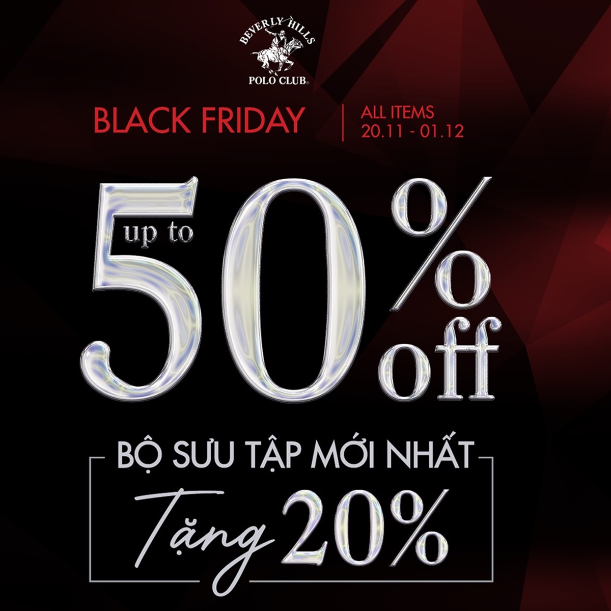 BEVERLY HILLS POLO CLUB I BLACK FRIDAY - UP TO 50% ALL ITEMS